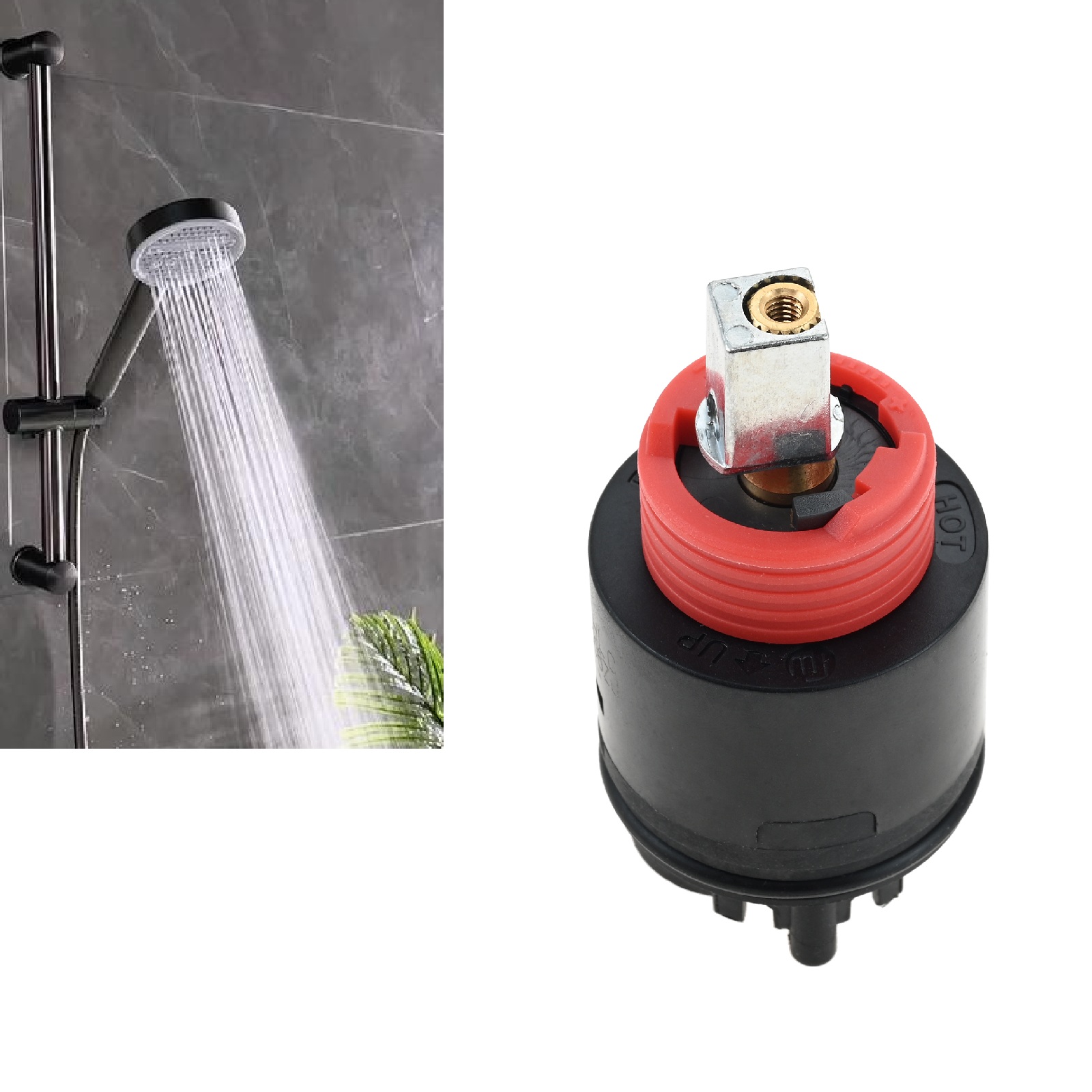 Shower Valve Cartridge - ไส้กรองฝักบัว N40HLC แบบ F ขนาด 40