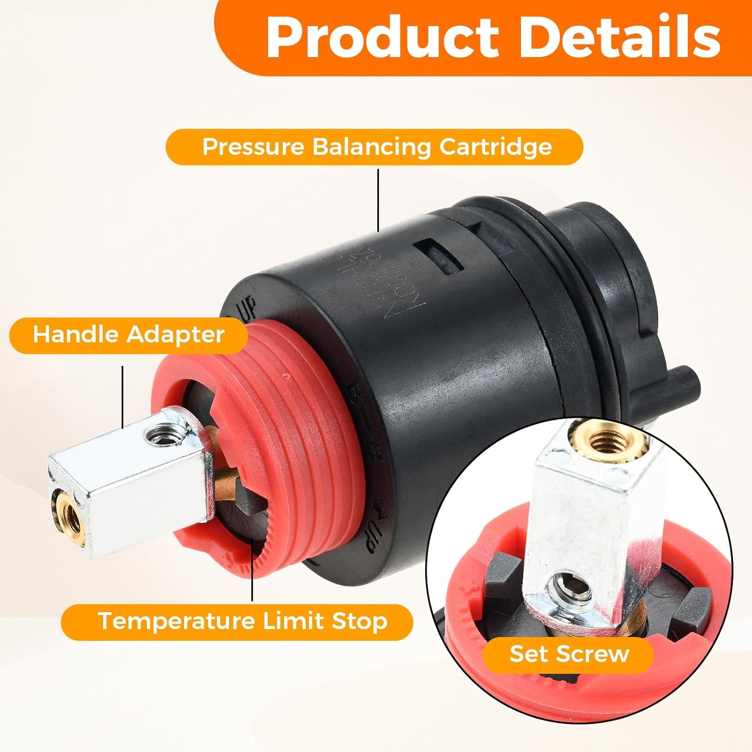 ไส้กรองฝักบัว N40HLC แบบ F ขนา - Shower Valve Cartridge บทวิจารณ์และราคา