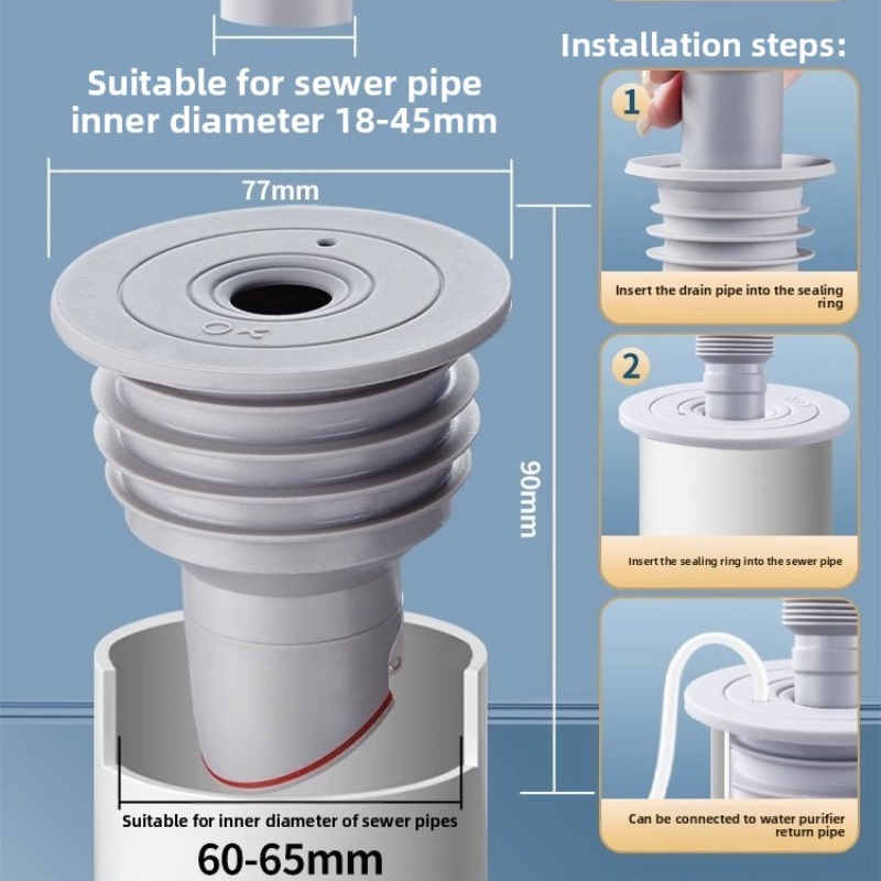 อ่างล้างจานปลั๊กท่อระบายน้ําท่ - Drain Pipe Clip บทวิจารณ์และราคา
